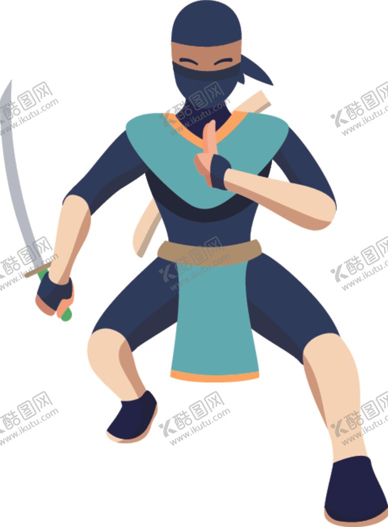 编号：97942804181425099316【酷图网】源文件下载-卡通忍者
