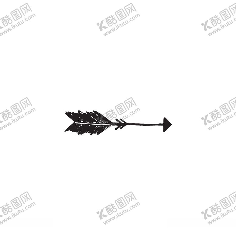 编号：28775506252025162747【酷图网】源文件下载-黑白手绘箭头