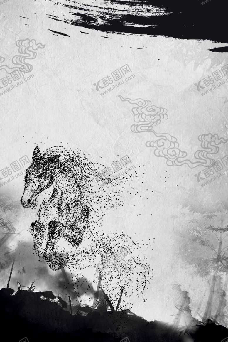 编号：70214809201033577793【酷图网】源文件下载-奔跑马匹