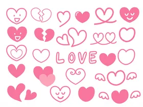 爱心图案集合