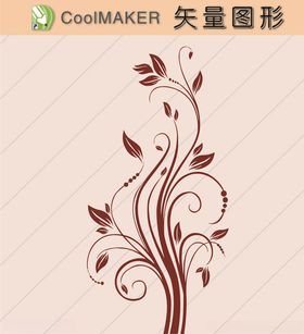 花草剪纸花草壁纸简洁手绘