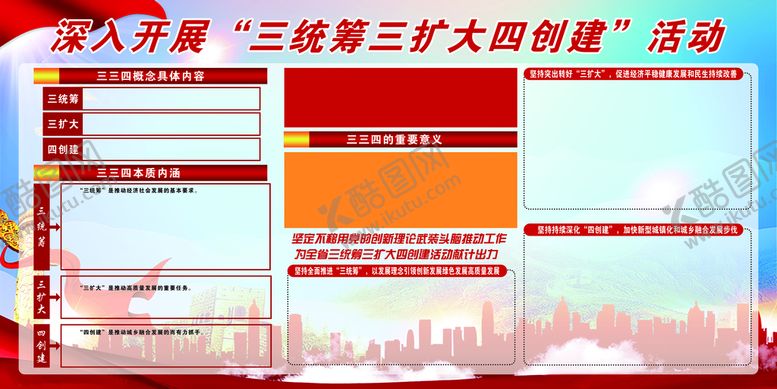 编号：35131610231926284354【酷图网】源文件下载-深入开展“三统筹三扩大四创建”
