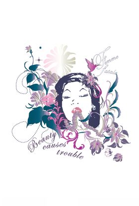 女装人物印花
