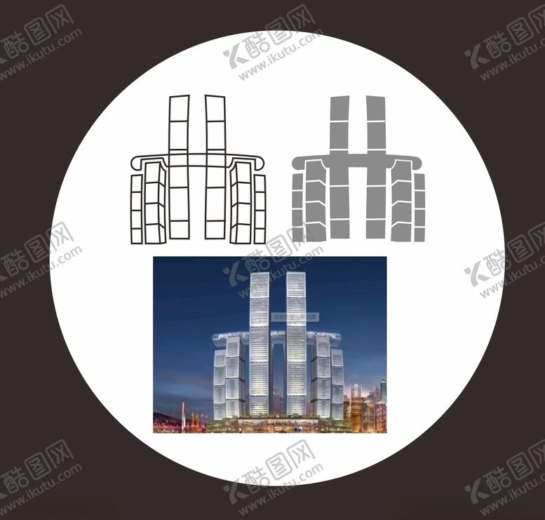 编号：23540309151851274256【酷图网】源文件下载-重庆来福士剪影
