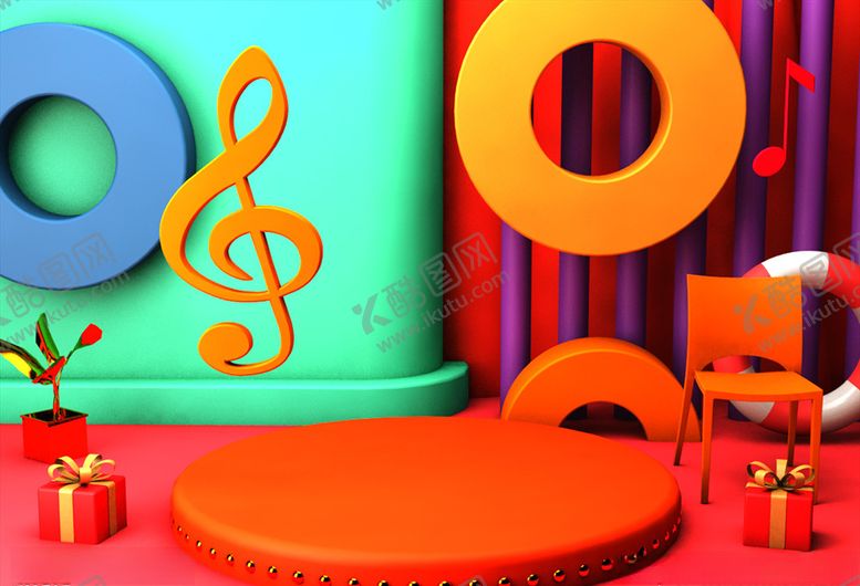 编号：34269309191337055968【酷图网】源文件下载-C4D模型风格电商立体场景