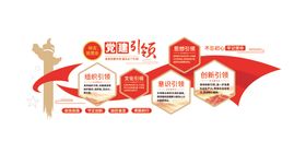 党建引领五个引领基层党支部党建文化墙