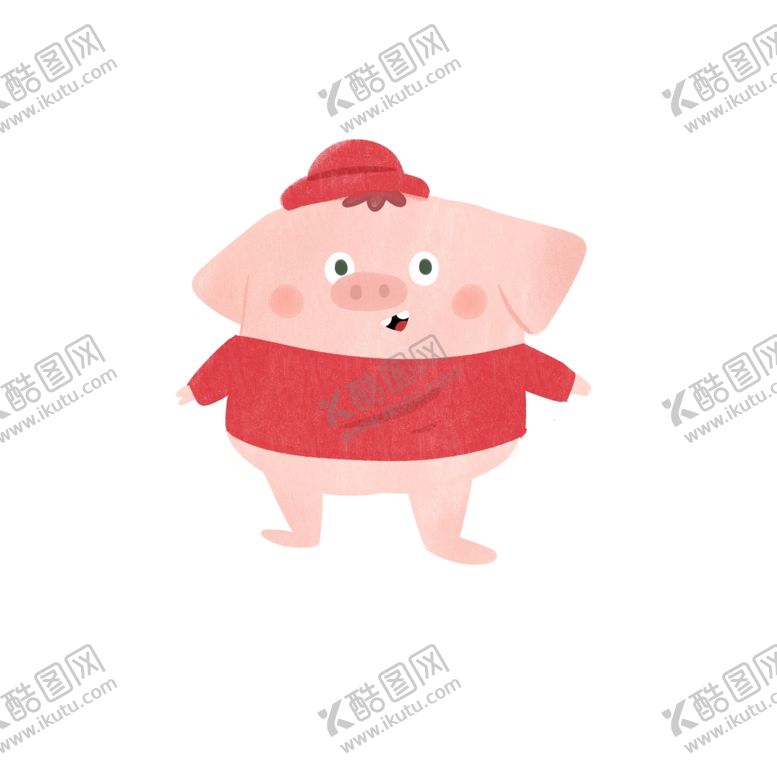 编号：57932807090801171400【酷图网】源文件下载-插画小猪