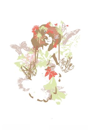 女装人物印花