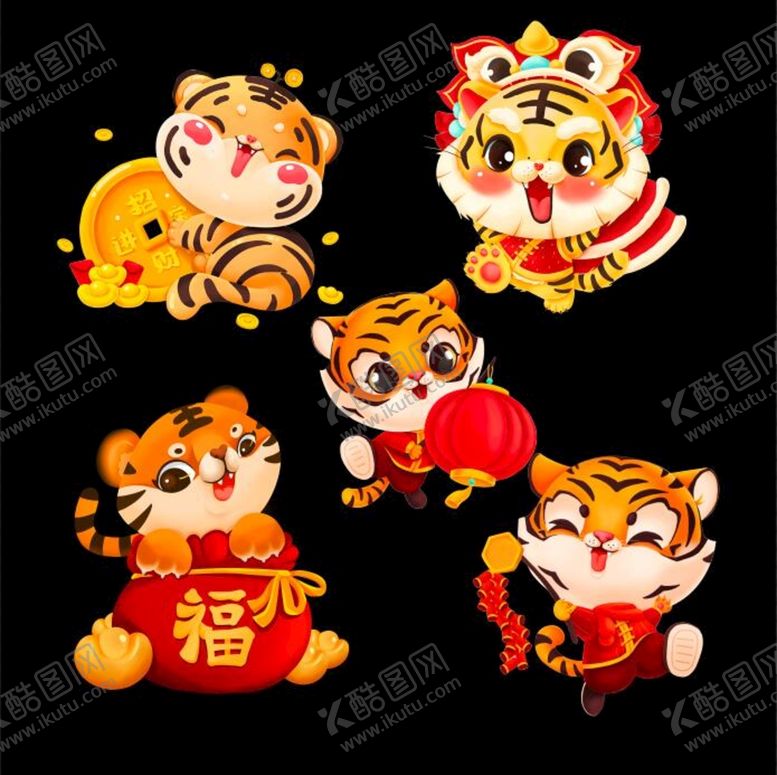 编号：10767610190637223737【酷图网】源文件下载-2022 卡通虎