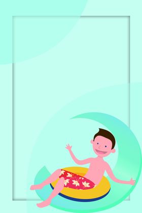 水上乐园夏季动漫暑期婴儿游泳