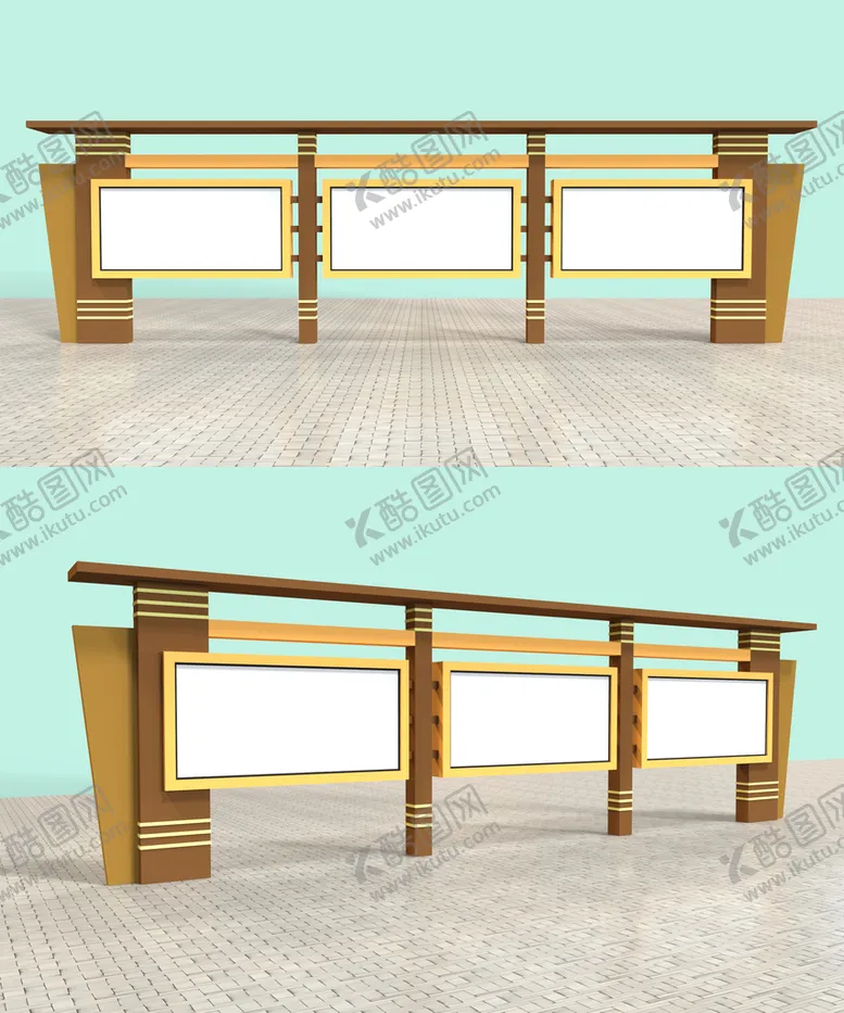 编号：50808612011537065828【酷图网】源文件下载-中式风格社区户外文化宣传栏