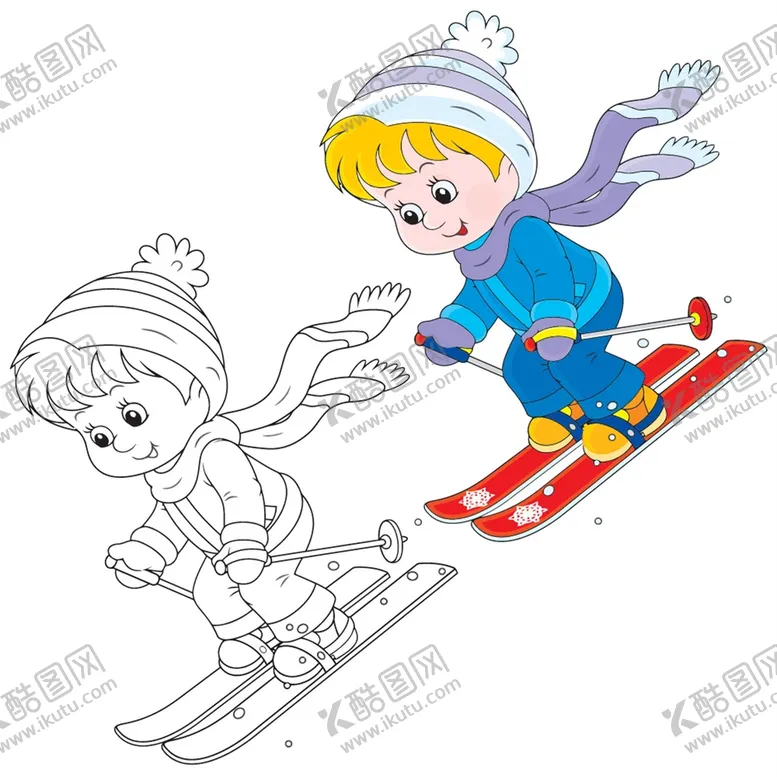编号：21496310102209450413【酷图网】源文件下载-滑雪