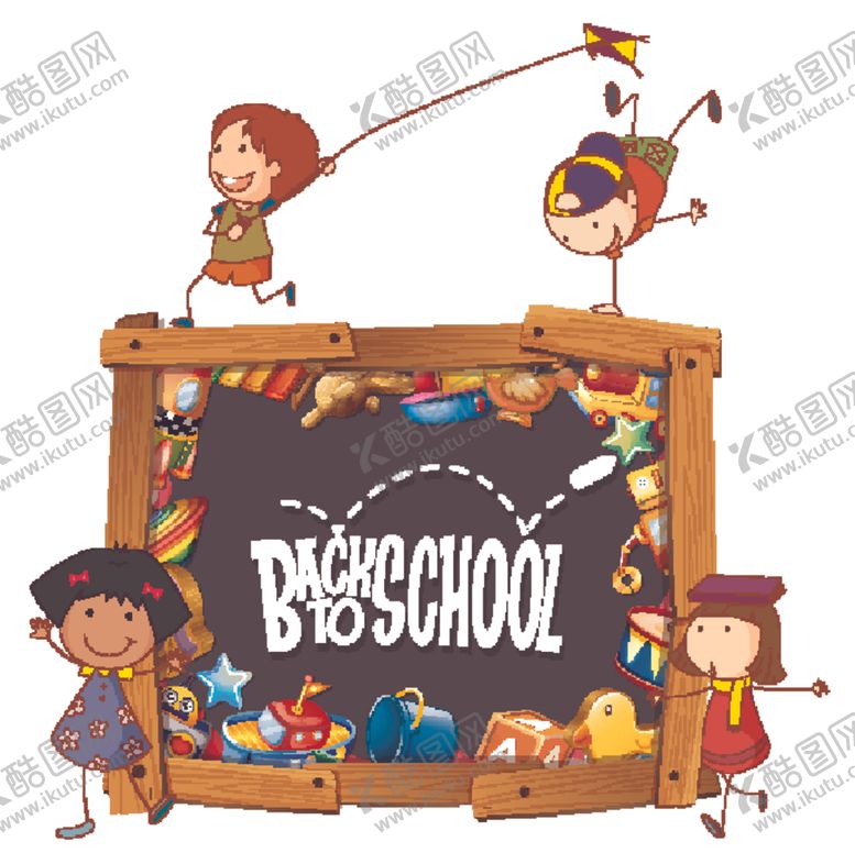 编号：90715909210423072273【酷图网】源文件下载-卡通学生