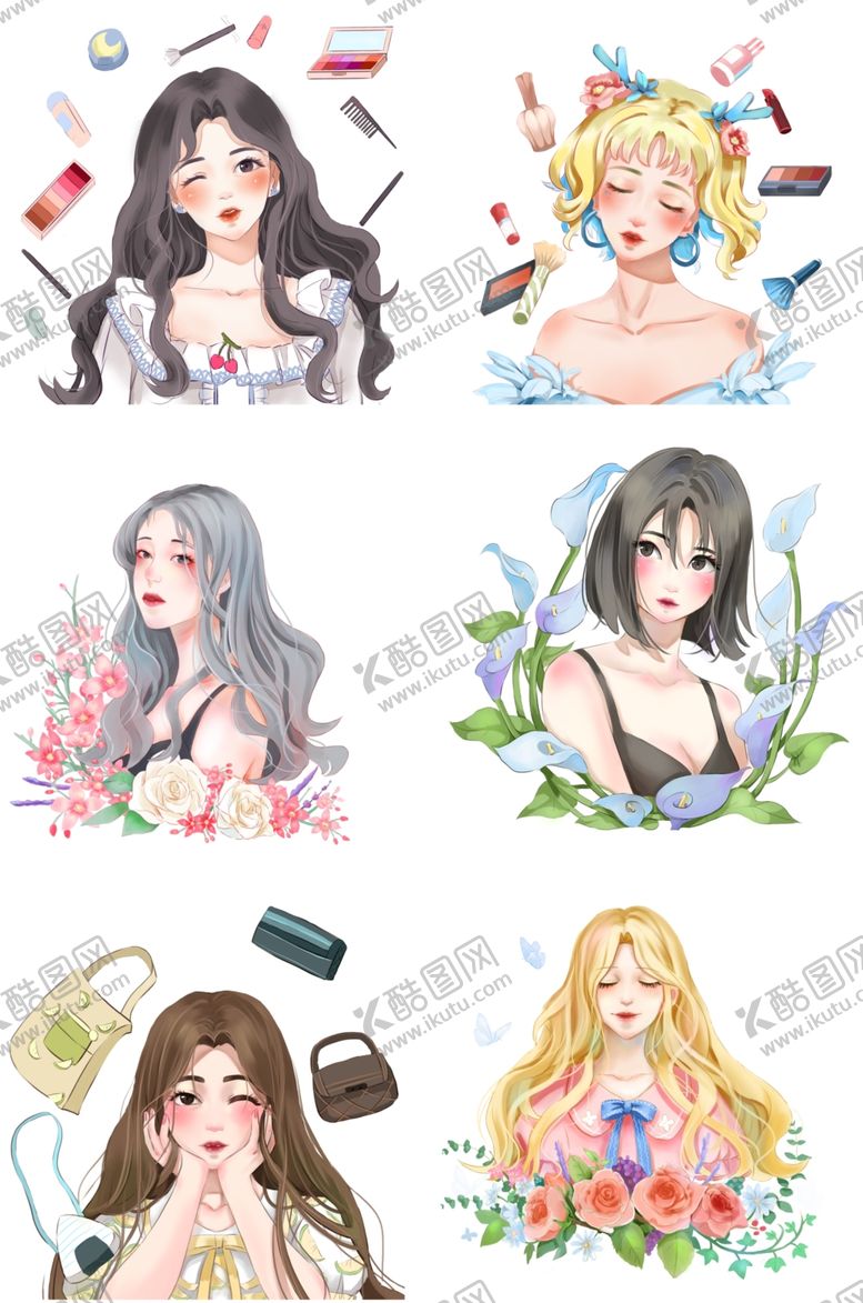 编号：48803509251134152407【酷图网】源文件下载-插画唯美女孩小清新