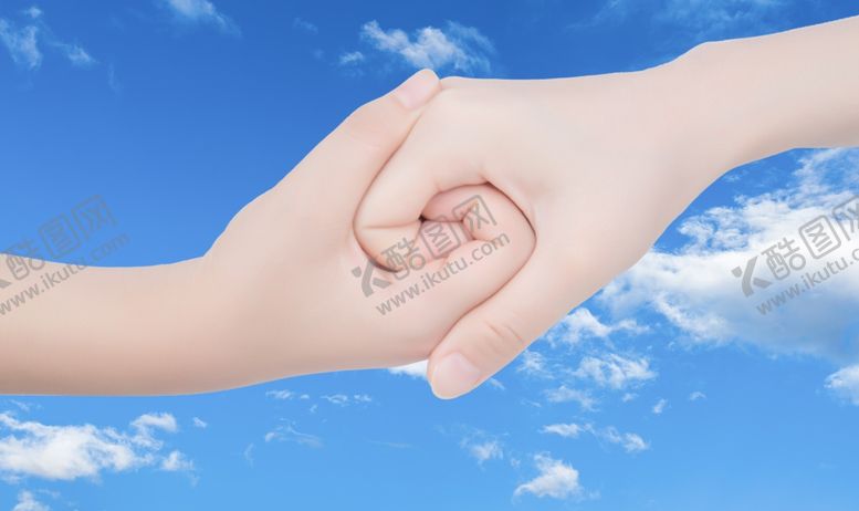 编号：10744309261636284680【酷图网】源文件下载-蓝天手势分层