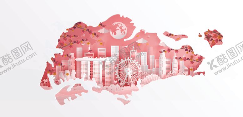 编号：69341805101147384651【酷图网】源文件下载-城市建筑剪纸