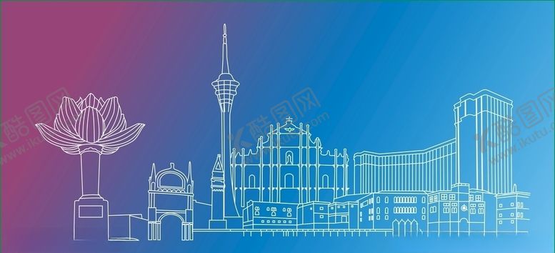 编号：63791110211535149845【酷图网】源文件下载-城市缩略图线条矢量