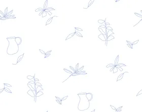 小碎花手绘数码印