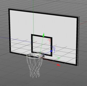 C4D模型篮球架