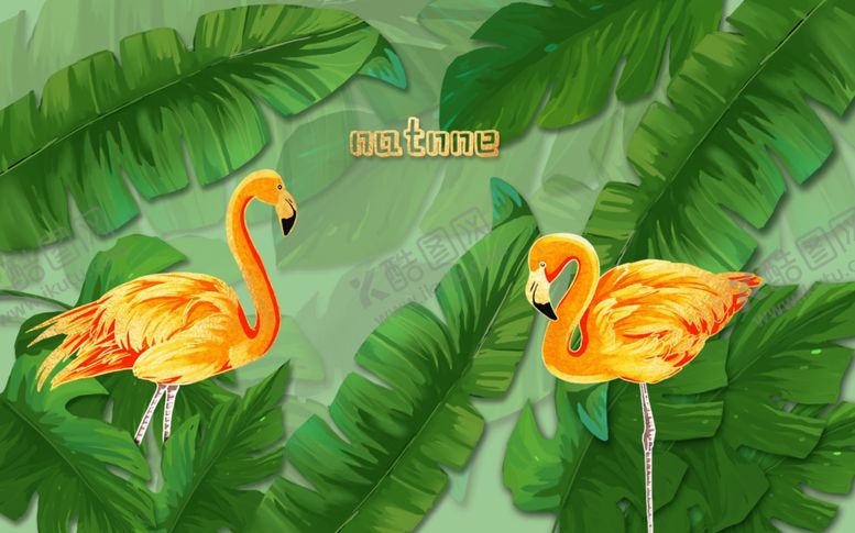 编号：92112810040114365445【酷图网】源文件下载-森系植物绿叶背景