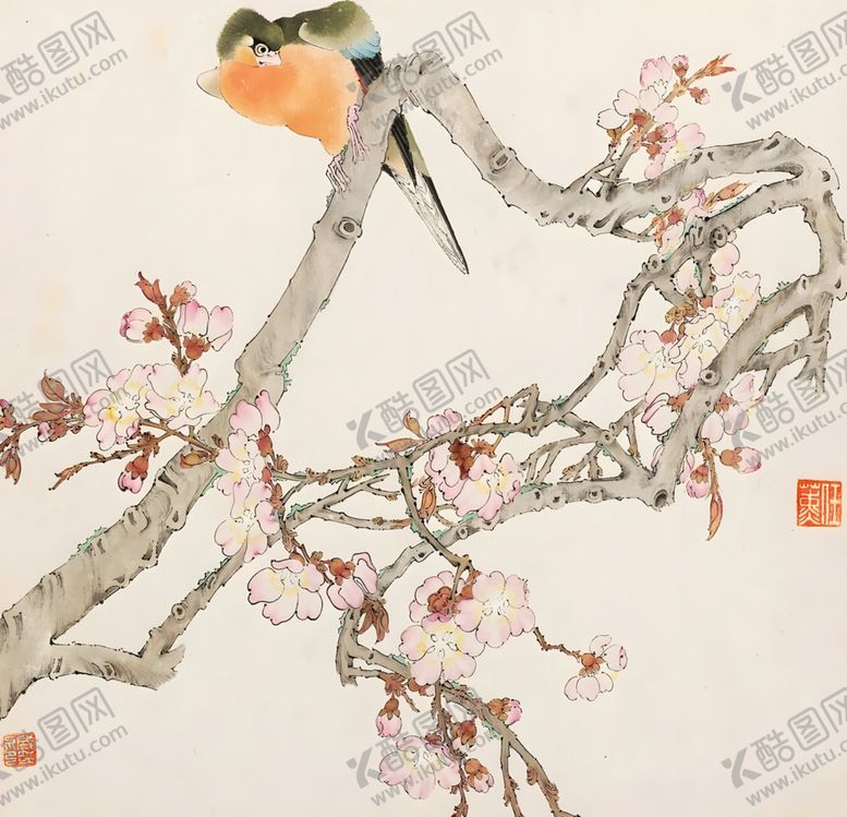 编号：47650501292307396556【酷图网】源文件下载-国画鸟