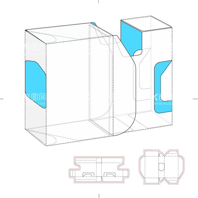 编号：49938210241655063420【酷图网】源文件下载-包装盒刀版图 