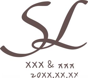 SLlogo婚庆首字母设计