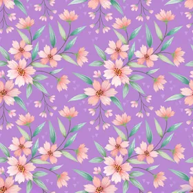小碎花卉叶子大牌朵