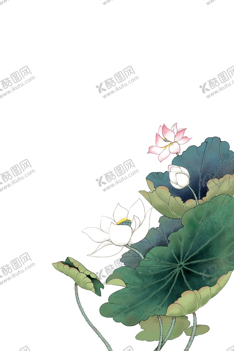编号：58948904060450023646【酷图网】源文件下载-荷花池塘元素