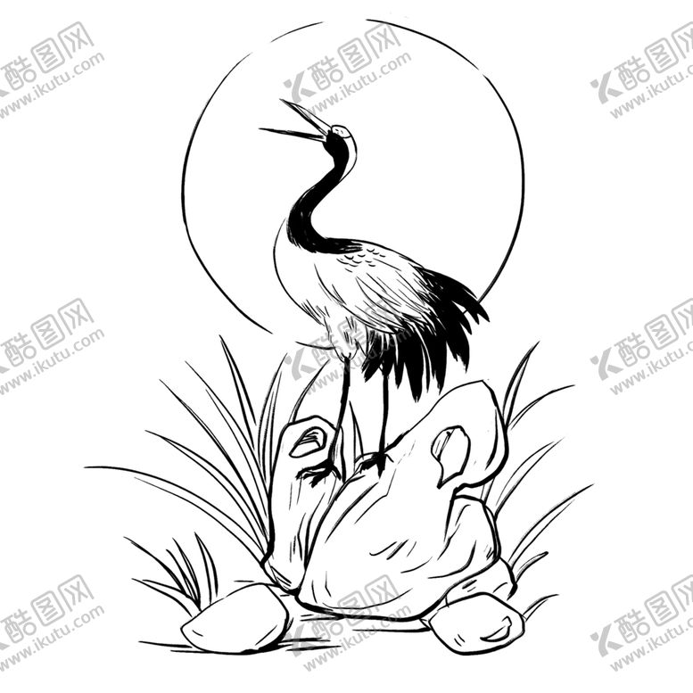 编号：49565709220514343574【酷图网】源文件下载-仙鹤素材