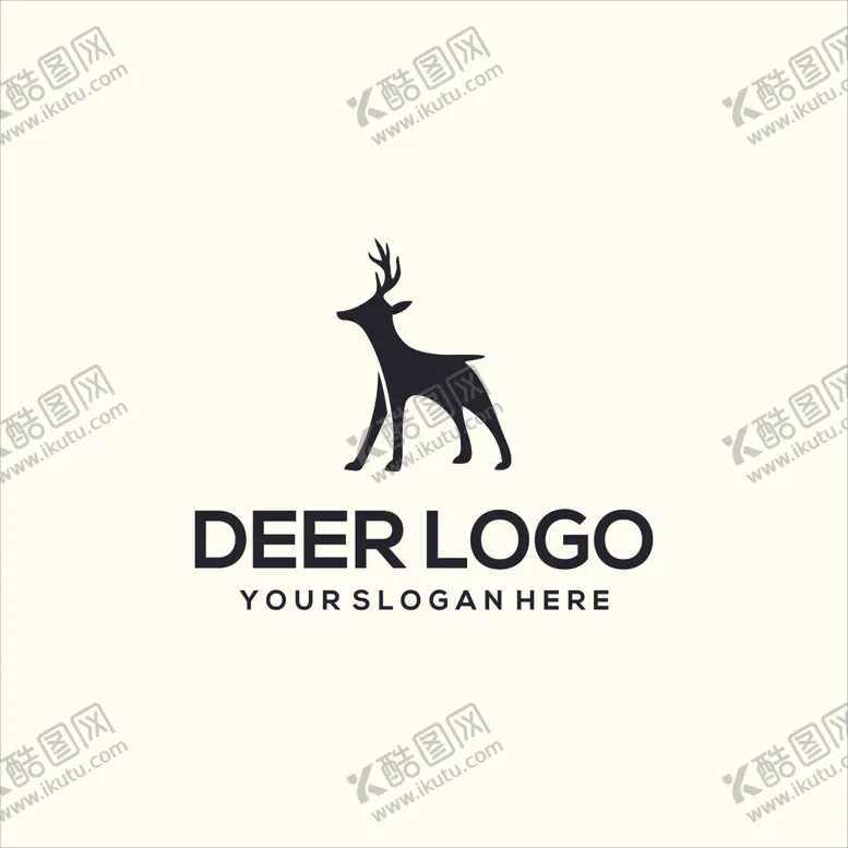 编号：21076207081302409968【酷图网】源文件下载-鹿头标志