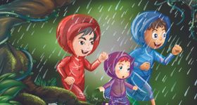 穿雨衣的儿童