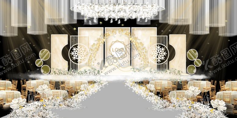 编号：29319307060814078449【酷图网】源文件下载-香槟色婚礼背景设计背景