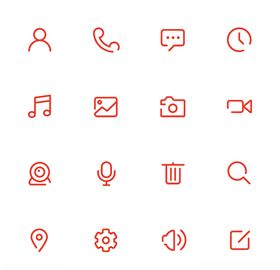 扁平化医疗主题图标icon