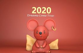 鼠年大吉C4D模型