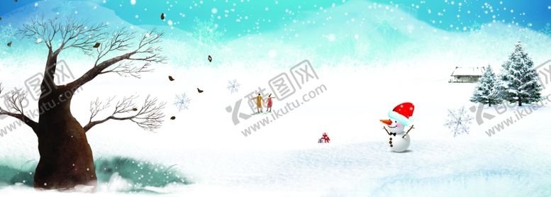 编号：47068807130006592718【酷图网】源文件下载-雪地里的雪人