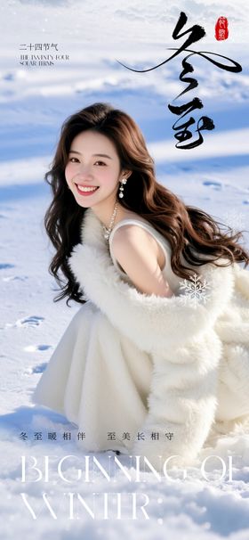 医美冬至节气海报