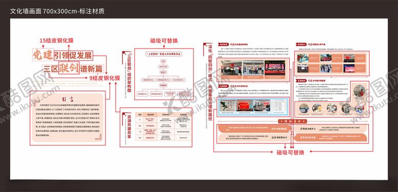 编号：15804410070354283922【酷图网】源文件下载-党建现代简约文化墙品牌墙