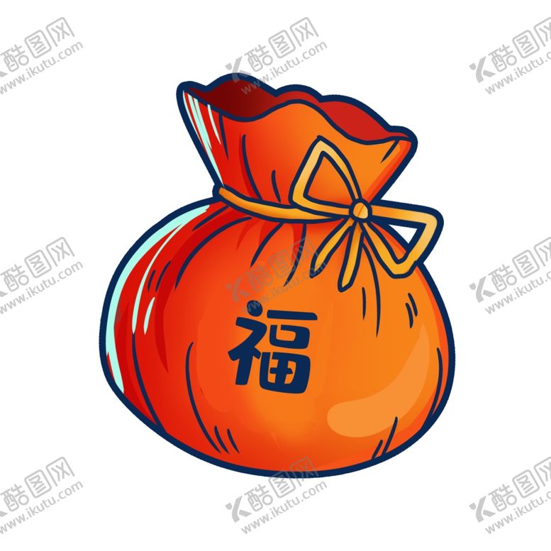编号：50126704231848505609【酷图网】源文件下载-手绘新年福袋卡通
