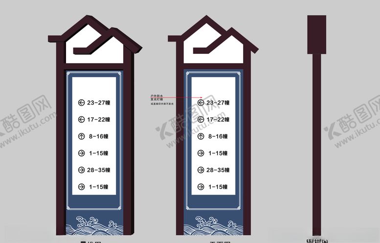 编号：37464105022217525795【酷图网】源文件下载-复古导视牌