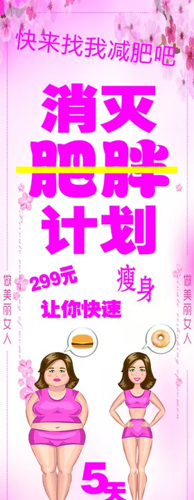 减肥海报