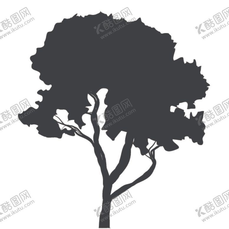 编号：54295410221313351830【酷图网】源文件下载-植物树木剪影