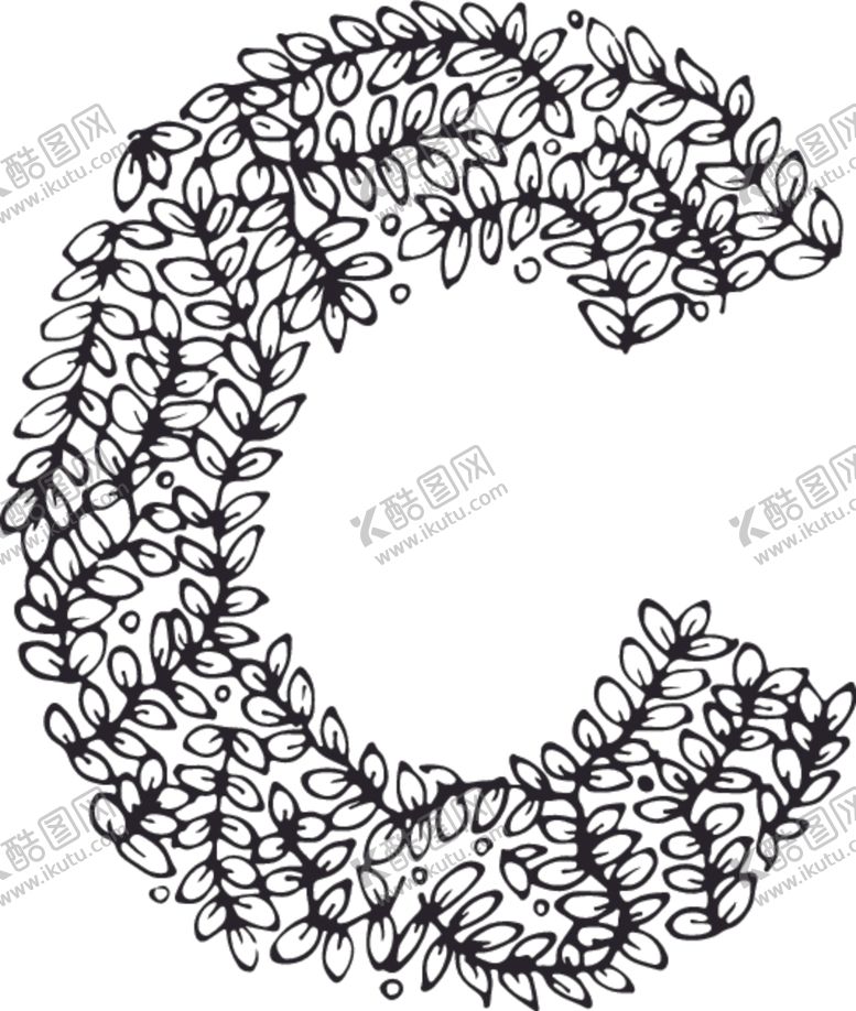 编号：99821110061514354564【酷图网】源文件下载-花纹字母