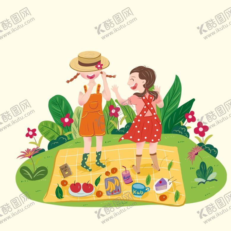 编号：91550204211151258155【酷图网】源文件下载-女孩郊游