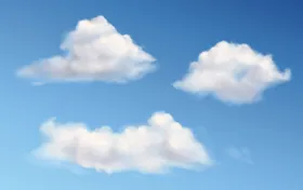 白云云朵天空背景图片边框