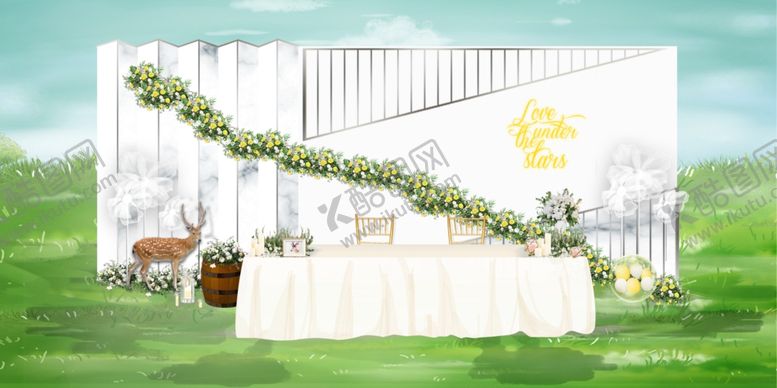 编号：74500509221858419738【酷图网】源文件下载-森系简约高端婚礼