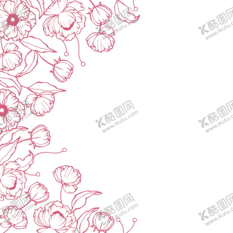 编号：16706510220617043955【酷图网】源文件下载-水彩花卉插画