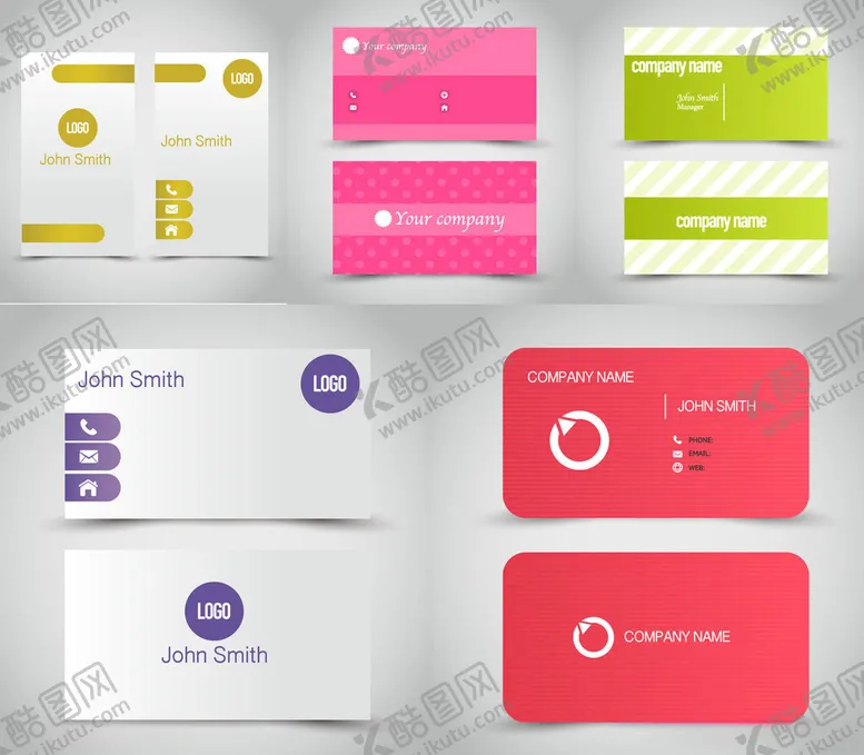 编号：25435404011410413366【酷图网】源文件下载-多彩创意名片设计展示