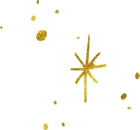 金色月亮星星