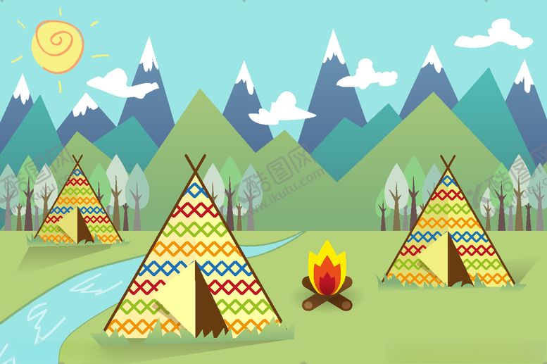 编号：14983909141856495356【酷图网】源文件下载-卡通风景